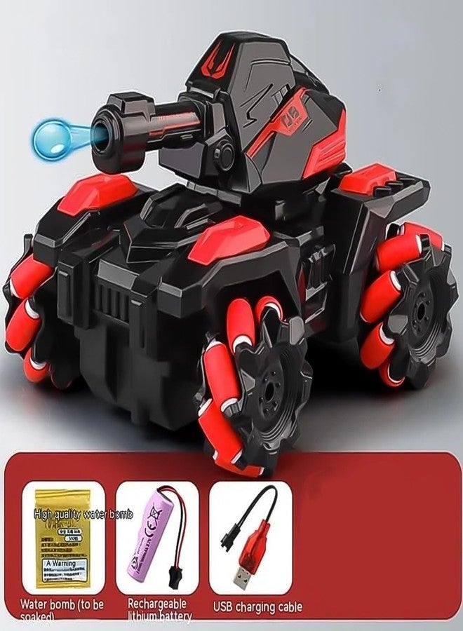 CIRBOX RC Tank Car - 4WD Remote Control Monster Truck with Water Bullet Shooting, LED Lights & Realistic Sounds - Off-Road Toy for Kids - Image 4